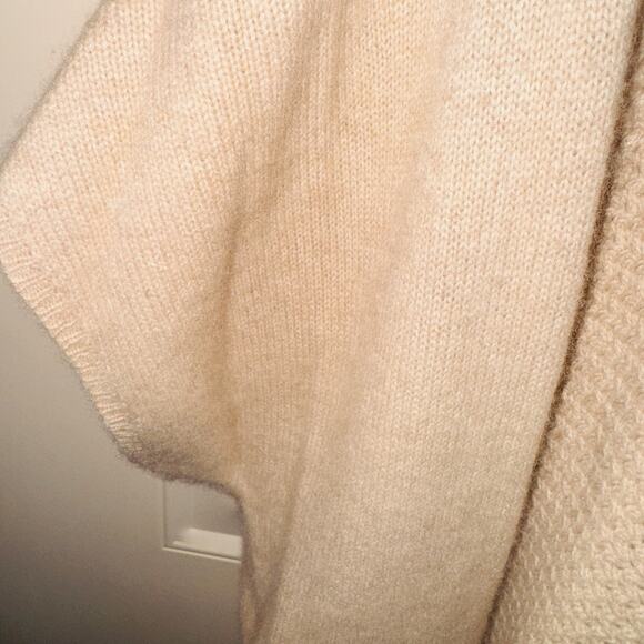 NWT Eileen Fisher Beige Natural Cashmere Open Cardigan Dolman Sleeves sz 1X - Picture 3 of 10